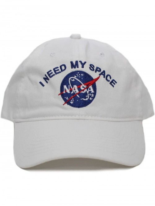 Baseball Caps NASA I Need My Space Pigment Dye Embroidered Hat Cap Unisex Adult Multi - White - CJ1885A65N4 $23.79