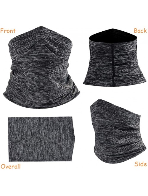 Balaclavas Summer Neck Gaiter Scarf- Cooling Cycling Mask- Breathable Fishing Mask Face Bandana - Gray - CI198UZYY95 $11.45