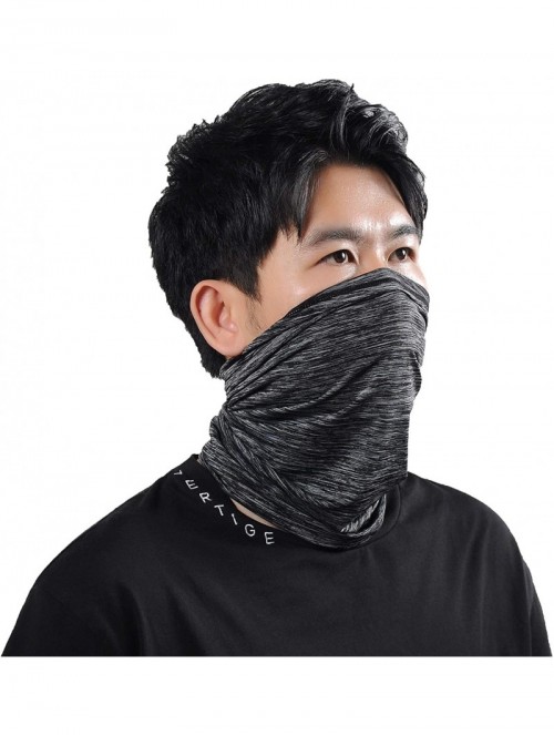 Balaclavas Summer Neck Gaiter Scarf- Cooling Cycling Mask- Breathable Fishing Mask Face Bandana - Gray - CI198UZYY95 $11.45