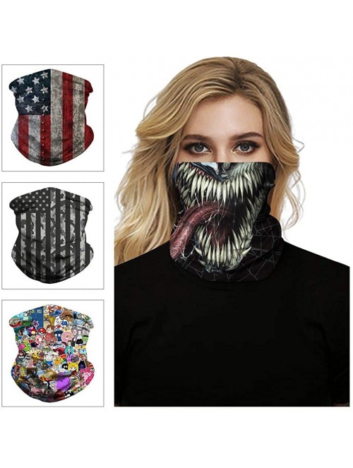 Skullies & Beanies Summer Bandanas Face Mask Handwear Neck Gaiter Magic Seamless Scarf For Dust- Outdoors- Festivals- Sports ...