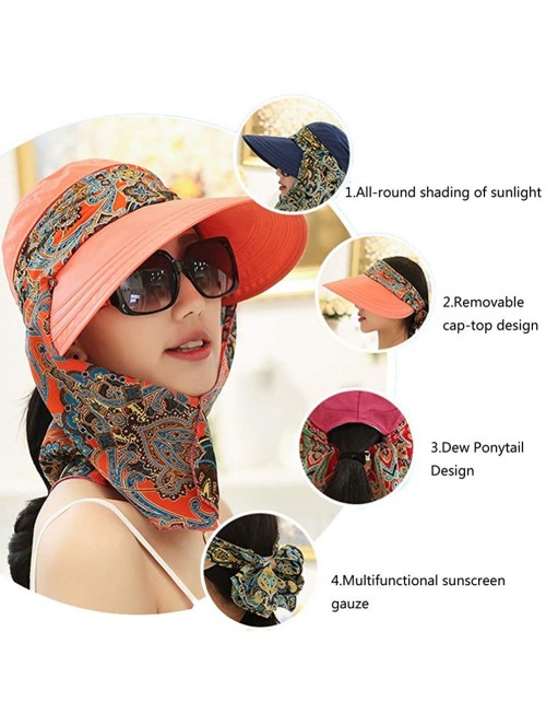 Sun Hats Sun Hat for Women Large Wide Brim Hats Girls Beach UV Protection Packable Baseball Caps - Yellow-c - C518RYGL502 $14.42