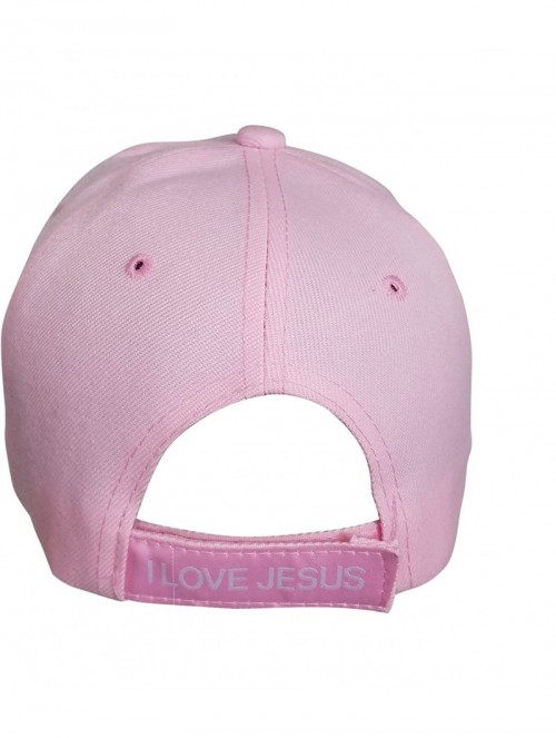 Baseball Caps Woman of Faith - I Love Jesus Adjustable Women's Baseball Cap (Proverbs 31-30) - Pink - C01832HDWIX $22.38