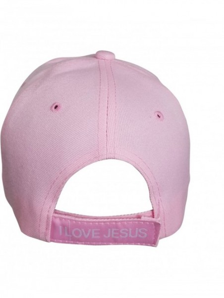 Baseball Caps Woman of Faith - I Love Jesus Adjustable Women's Baseball Cap (Proverbs 31-30) - Pink - C01832HDWIX $22.38