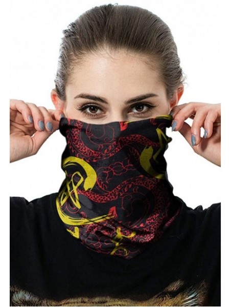 Balaclavas Unisex Multifunctional Seamless Bandana Face Mask Neck Gaiter Headwear Tube Mask Scarf - Dragon 2 - CD197SSWSW4 $1...