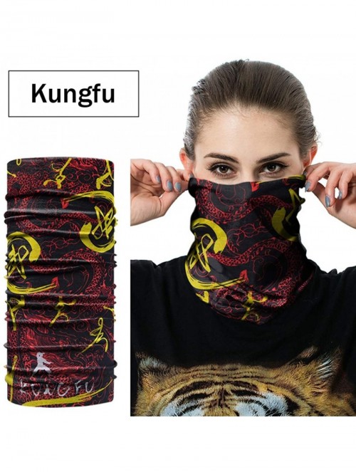 Balaclavas Unisex Multifunctional Seamless Bandana Face Mask Neck Gaiter Headwear Tube Mask Scarf - Dragon 2 - CD197SSWSW4 $1...