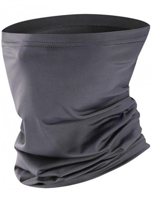 Balaclavas Neck Gaiter Balaclava Bandana Headwear- Ice Silk Cooling Sports Face Scarf for Dust Outdoors - Classic Grey - CZ19...