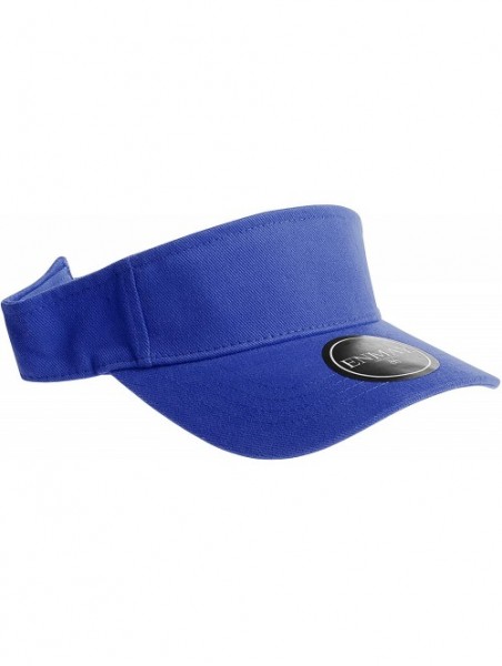 Visors 12 Pack Plain Visor Hats Adjustable Back Strap Tennis Golf Sun Hat - Blue - CP1860RREN2 $34.39