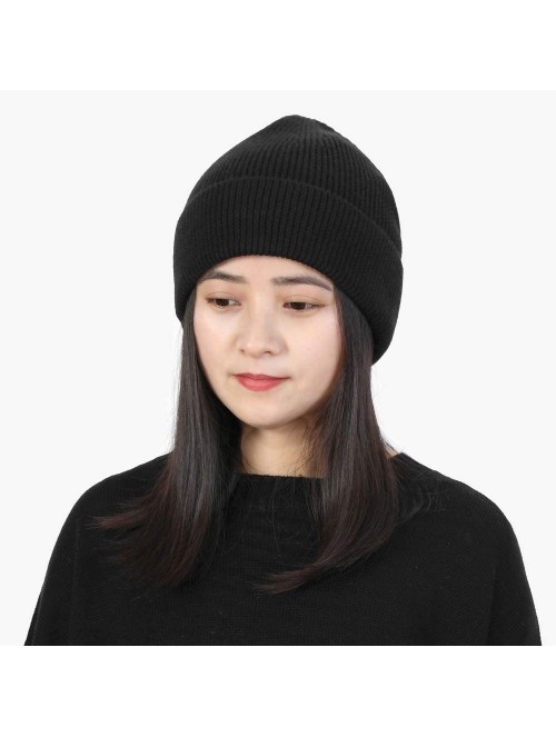 Skullies & Beanies 100% Silk Knitted Slouchy Beanie Breathable Thin Women Men Stretch Skull Cap Soft Comfortable - CO197NHESS...