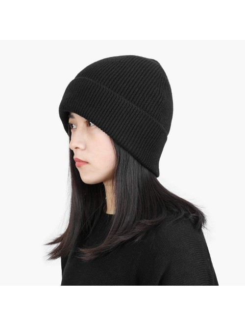 Skullies & Beanies 100% Silk Knitted Slouchy Beanie Breathable Thin Women Men Stretch Skull Cap Soft Comfortable - CO197NHESS...