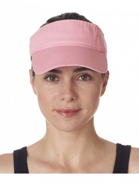 Visors Classic Cut Chino Cotton Twill Visor (8103) - Pink - CB11476H70V $11.57