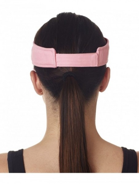 Visors Classic Cut Chino Cotton Twill Visor (8103) - Pink - CB11476H70V $11.57