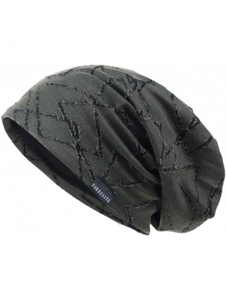 Skullies & Beanies Men Summer Beanie Long Slouchy Thin Lightweight Skull Cap B011h - B402-green - CN19807OD3O $18.27