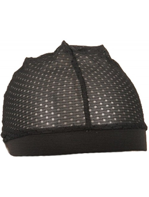 Skullies & Beanies Cool Mesh Dome Cap-Black - Black - CO111XOW50R $9.11