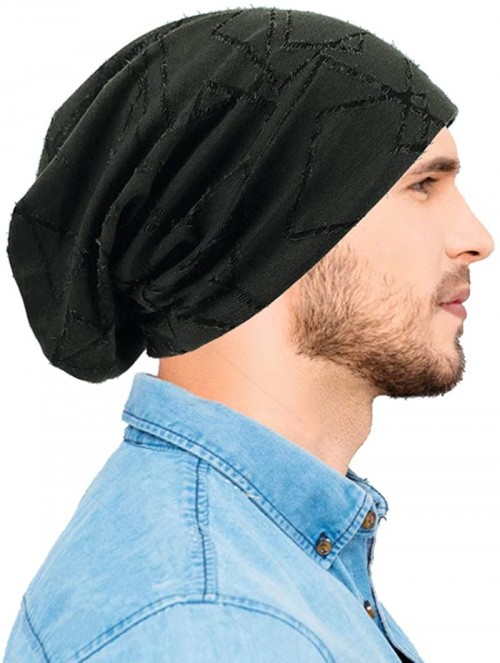 Skullies & Beanies Men Summer Beanie Long Slouchy Thin Lightweight Skull Cap B011h - B402-green - CN19807OD3O $18.27