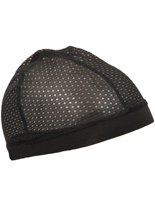 Skullies & Beanies Cool Mesh Dome Cap-Black - Black - CO111XOW50R $9.11