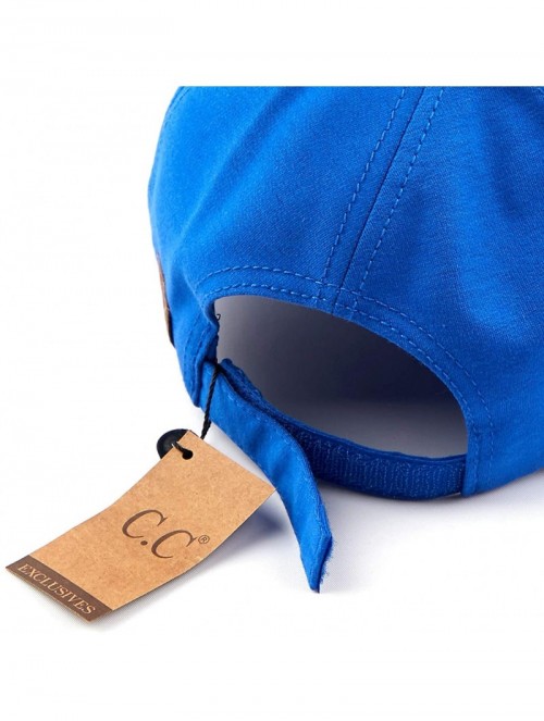 Baseball Caps Hatsandscarf Cotton Baseball Cap with Sparkling Star Pattern (BA-42) - Royal Blue - C918QDHAUUZ $12.48