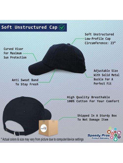 Baseball Caps Soft Baseball Cap Custom Personalized Text Cotton Dad Hats for Men & Women - Navy - CX18DMCN5XZ $23.42