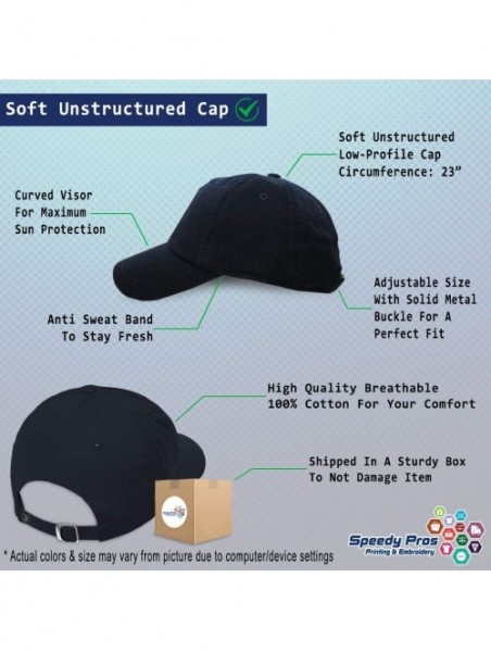 Baseball Caps Soft Baseball Cap Custom Personalized Text Cotton Dad Hats for Men & Women - Navy - CX18DMCN5XZ $23.42