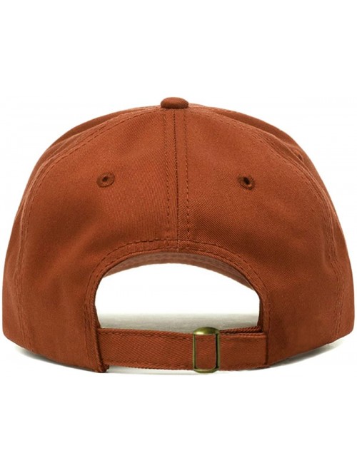 Baseball Caps Baseball Embroidered Unstructured Adjustable Multiple - Burnt Orange - CT18NKXIZZU $21.85