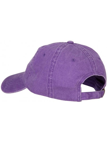 Baseball Caps California with Bear Embroidered Washed Cap - Purple - CN18A8GQ7XY $27.96