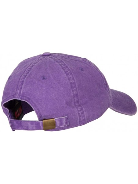 Baseball Caps California with Bear Embroidered Washed Cap - Purple - CN18A8GQ7XY $27.96