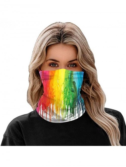 Skullies & Beanies Seamless Rave Face Mask Bandana Dust Wind UV Sun- Neck Gaiter Tube Mask Headwear- Motorcycle Women Men Fac...