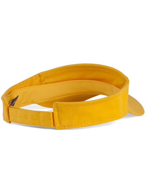 Visors Blank Adjustable Visors - 12-Pack - Yellow - CT11NSK2Z7H $42.94