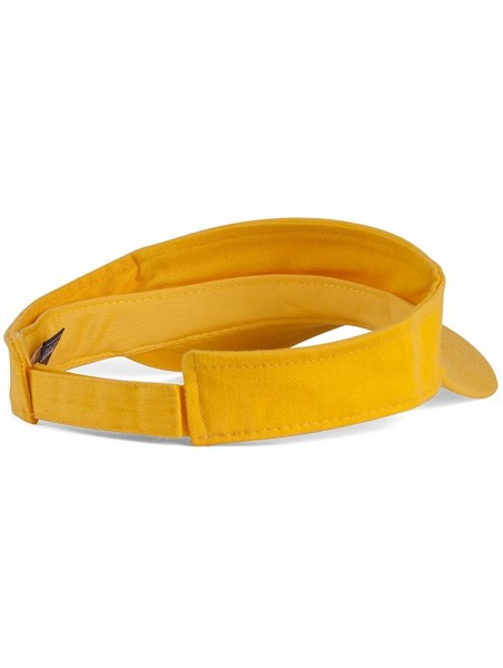 Visors Blank Adjustable Visors - 12-Pack - Yellow - CT11NSK2Z7H $42.94