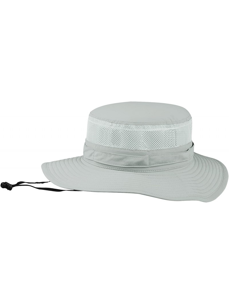 Bucket Hats Taslon UV Bucket Hat with Mesh Sides - Grey - C411LV4GTG5 $22.06