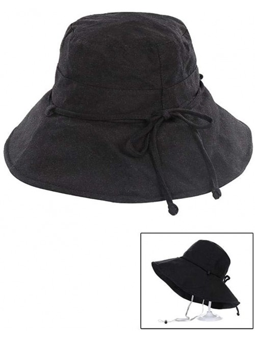 Bucket Hats Fashion Reversible Printed Fisherman Bucket Sun Sun Shade Hat - 3083 Black - CM18U8L7LN0 $18.38