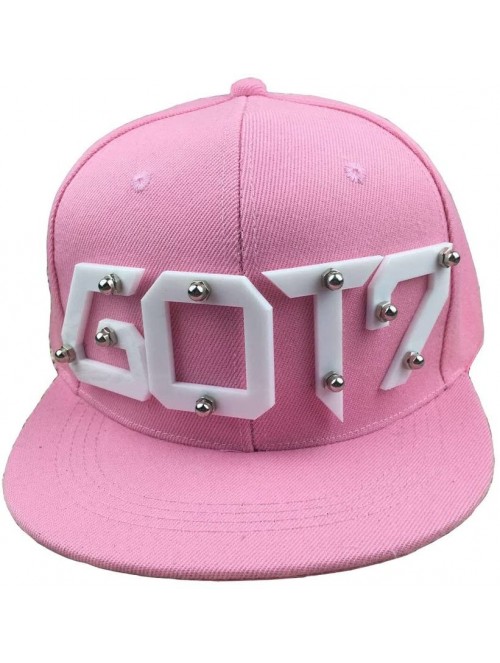 Baseball Caps Kpop GOT7 Baseball Caps Hat Yugyeom Bambam Mark Jackson Sunhat Snapback - Pink - CP12JTKHCEF $29.92