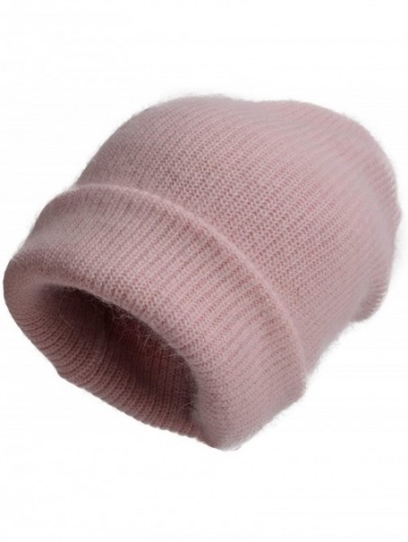 Skullies & Beanies Womens Cashmere Beanie Hat Ski Cap Slouchy Warm Winter Skull Y88 - Pink - CI186NDEH00 $15.69