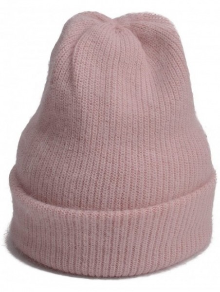 Skullies & Beanies Womens Cashmere Beanie Hat Ski Cap Slouchy Warm Winter Skull Y88 - Pink - CI186NDEH00 $15.69