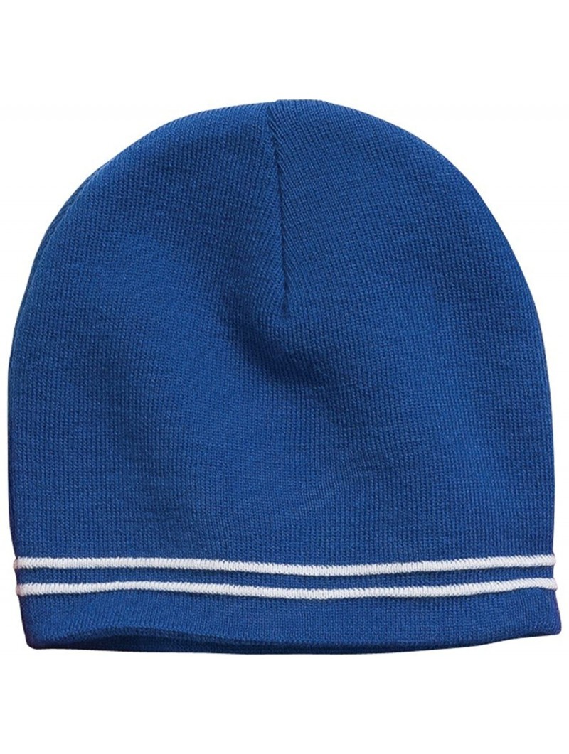 Skullies & Beanies Men's Spectator Beanie - True Royal/ White - C411QDSMXHX $13.36