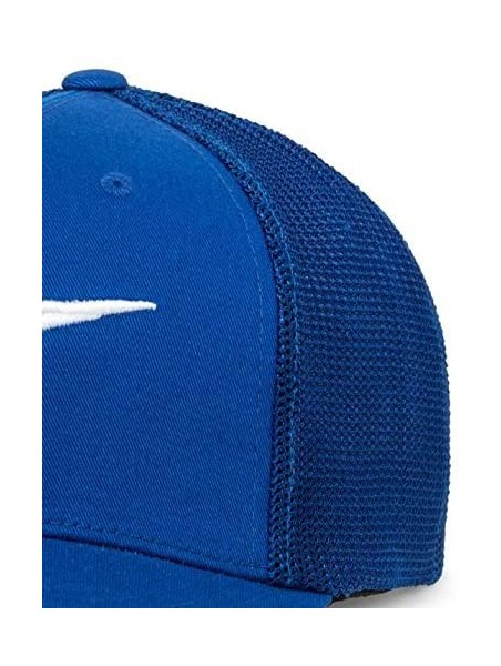 Baseball Caps Men's Logo Flexfit Hat Curved Bill Structured Crown - Ageless Stretch Mesh Hat Royal/White - C518H59H09U $49.74