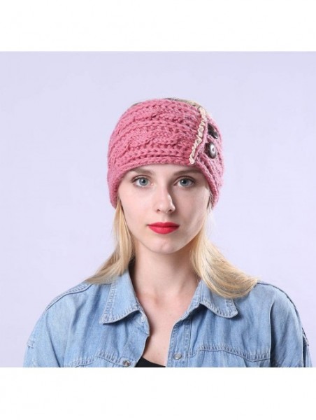 Cold Weather Headbands Women's Warm Crochet Turban Headband Bulky Crochet Twist Headwrap - D - C118LU3ZMHX $25.29