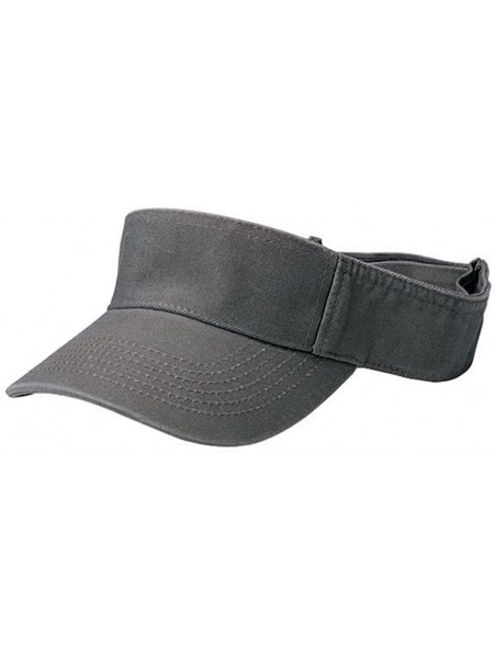 Visors WASHED PRO STYLE COTTON TWILL VISOR - Olive - CD11CK9WKBN $11.90