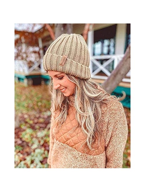 Skullies & Beanies Winter Beanie for Women Fleece Lined Warm Knitted Skull Cap Winter Hat - 11-smoke Gray - C618UUHDZZ5 $13.14