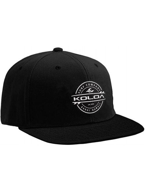 Baseball Caps Snap-Back Hat - Black With White Embroidered Logo - C112L6A4HHF $20.09