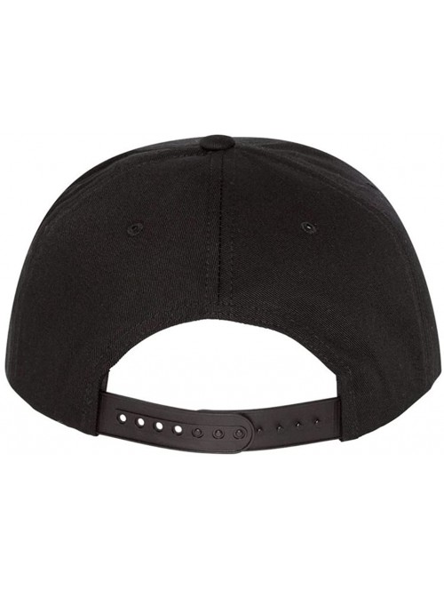 Baseball Caps Snap-Back Hat - Black With White Embroidered Logo - C112L6A4HHF $20.09