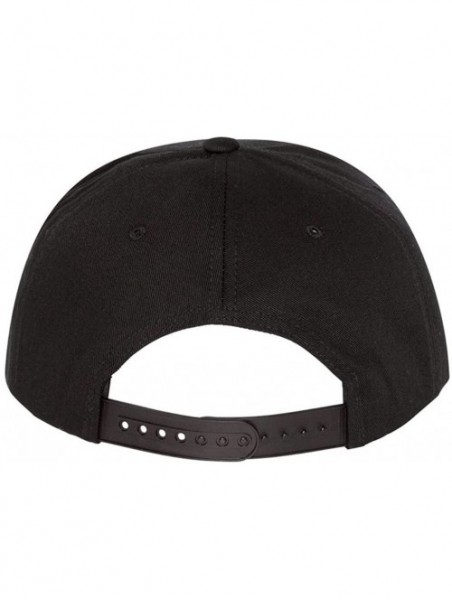 Baseball Caps Snap-Back Hat - Black With White Embroidered Logo - C112L6A4HHF $20.09