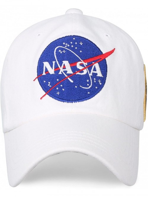 Baseball Caps NASA Meatball Logo Embroidery Baseball Cap Apollo 13 Patch Trucker Hat - White_xl - CM18Q0A5Q3C $37.98