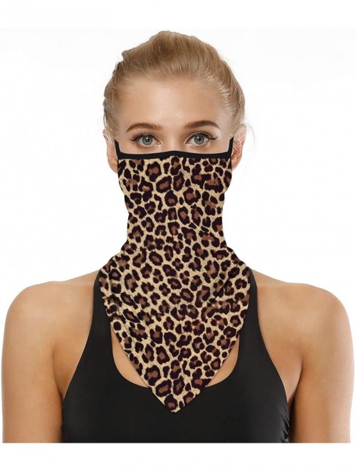 Balaclavas Women Seamless Bandana Triangle Face Scarf Ear Loops Neck Gaiter Cover- Motorcycle Face Bandana for Women Men - CG...