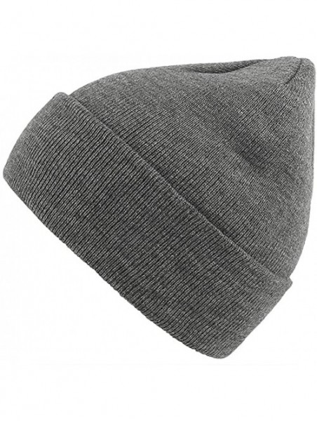 Skullies & Beanies Men's Warm Winter Hats Acrylic Knit Beanie Cap Daily Beanie Hat for Women Girls Boys - Deep Grey - C8192HN...