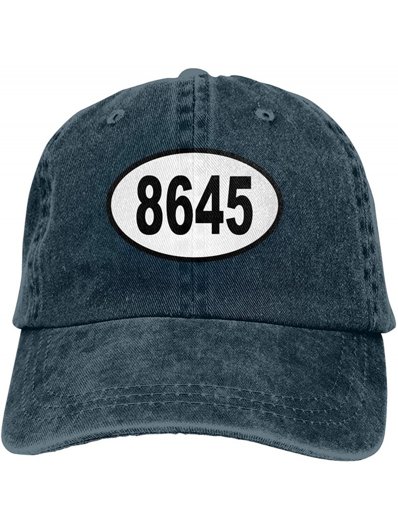 Baseball Caps Anti-Trump 8645 Unisex Vintage Washed Baseball-Cap - Navy - CH194OUM5UY $37.99