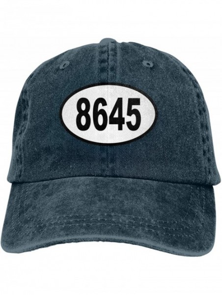 Baseball Caps Anti-Trump 8645 Unisex Vintage Washed Baseball-Cap - Navy - CH194OUM5UY $37.99