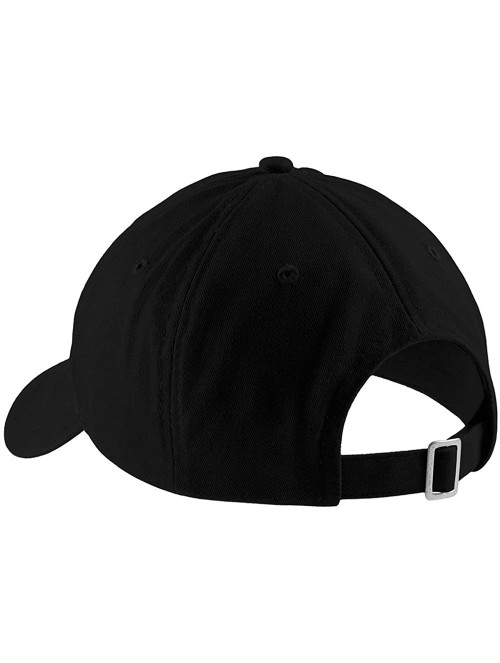 Baseball Caps Papa Embroidered Soft Crown 100% Brushed Cotton Cap - Black - CH17YTWTM6U $21.47