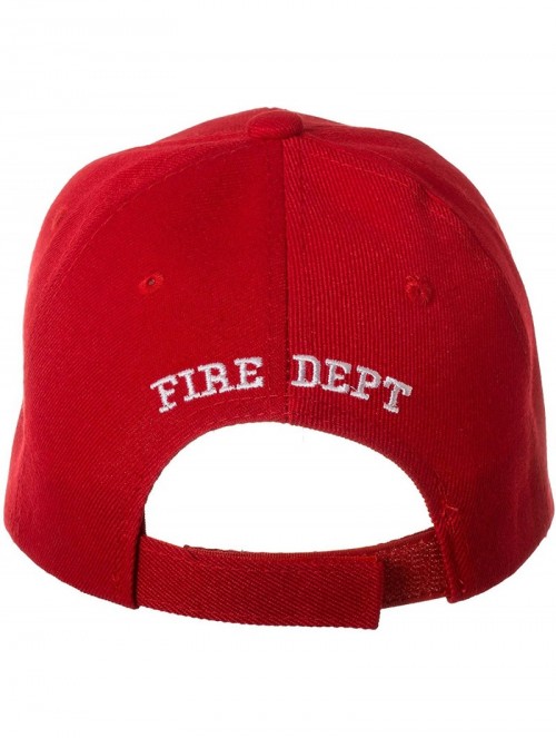 Baseball Caps Fire Department - First in Last Out Fireman Officer Gear Uniform Baseball Cap Hat Adjustable - Red - CI18C7C63A...