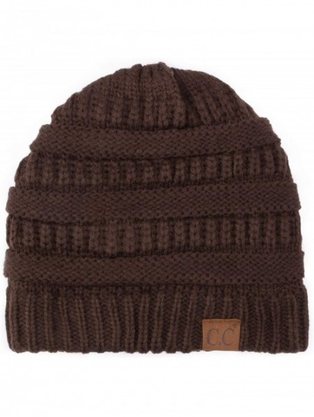 Skullies & Beanies Women's Classic CC Beanies - Brown - CY1859QCOX0 $13.96