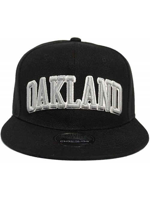 Baseball Caps Team Color City Name Black Snapback Embroidered Baseball Football Snapback Hat Unisex - Cs101 Oakland - C8185LT...
